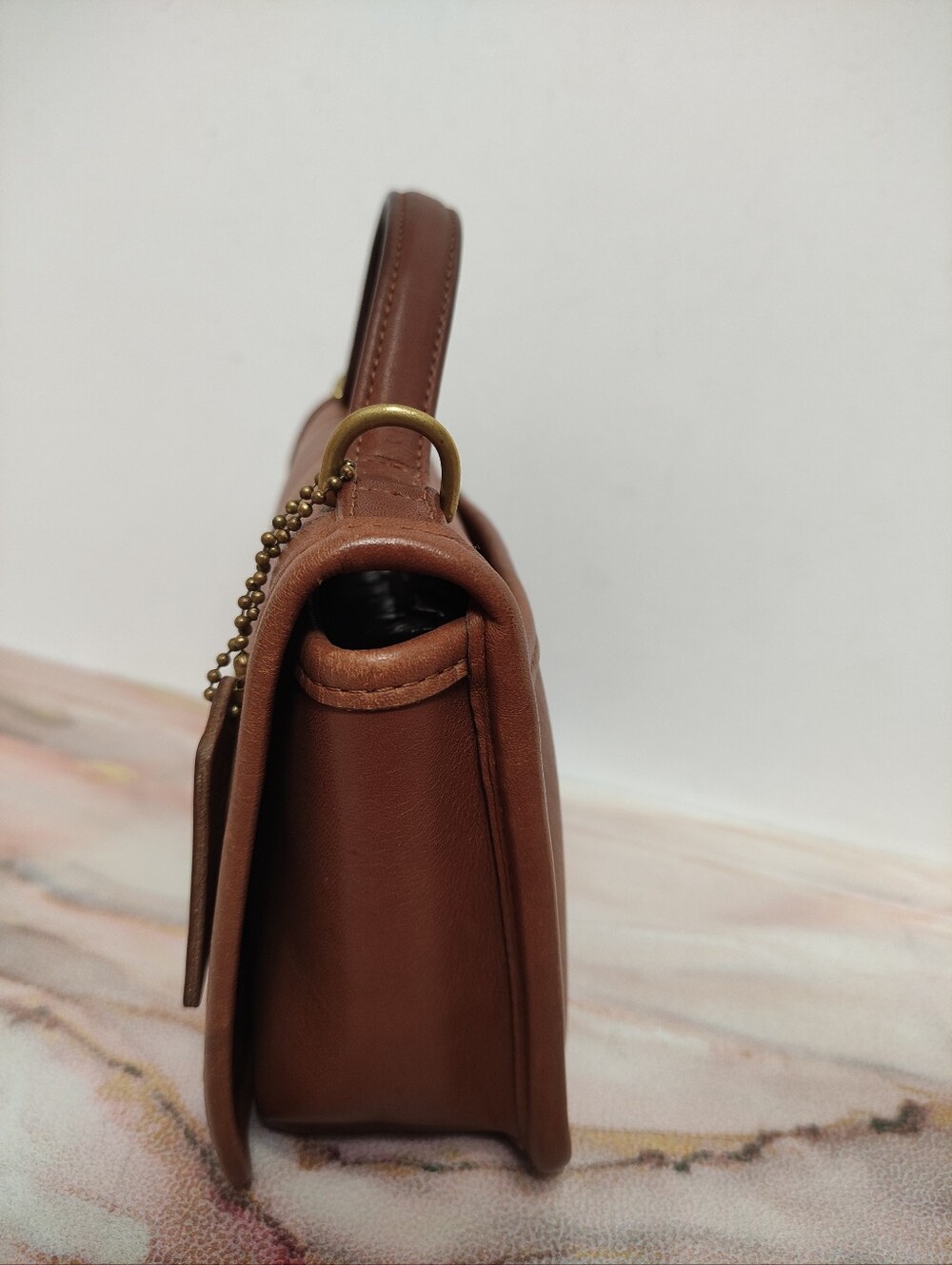 Vintage Coach Casino Bag 9924 British Tan NO STRAP - Picture 5 of 13